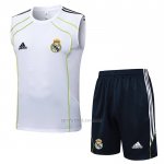 Chandal del Real Madrid Sin Mangas 2025-2026 Blanco Verde