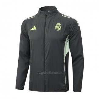 Rompevientos del Real Madrid 2025-2026 Gris Verde